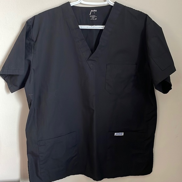 Black scrub top - Picture 1 of 2
